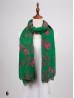 LINEN SCARF, SKULL 2 XL